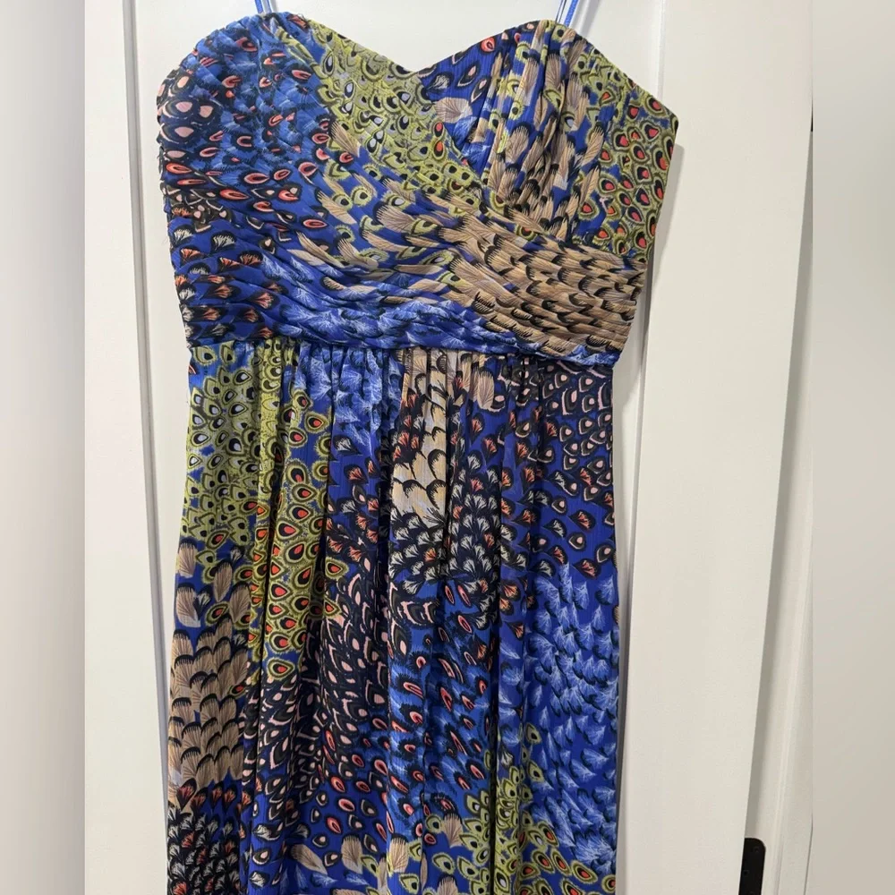 Max and Cleo peacock high-low dress - Picture 3 of 10